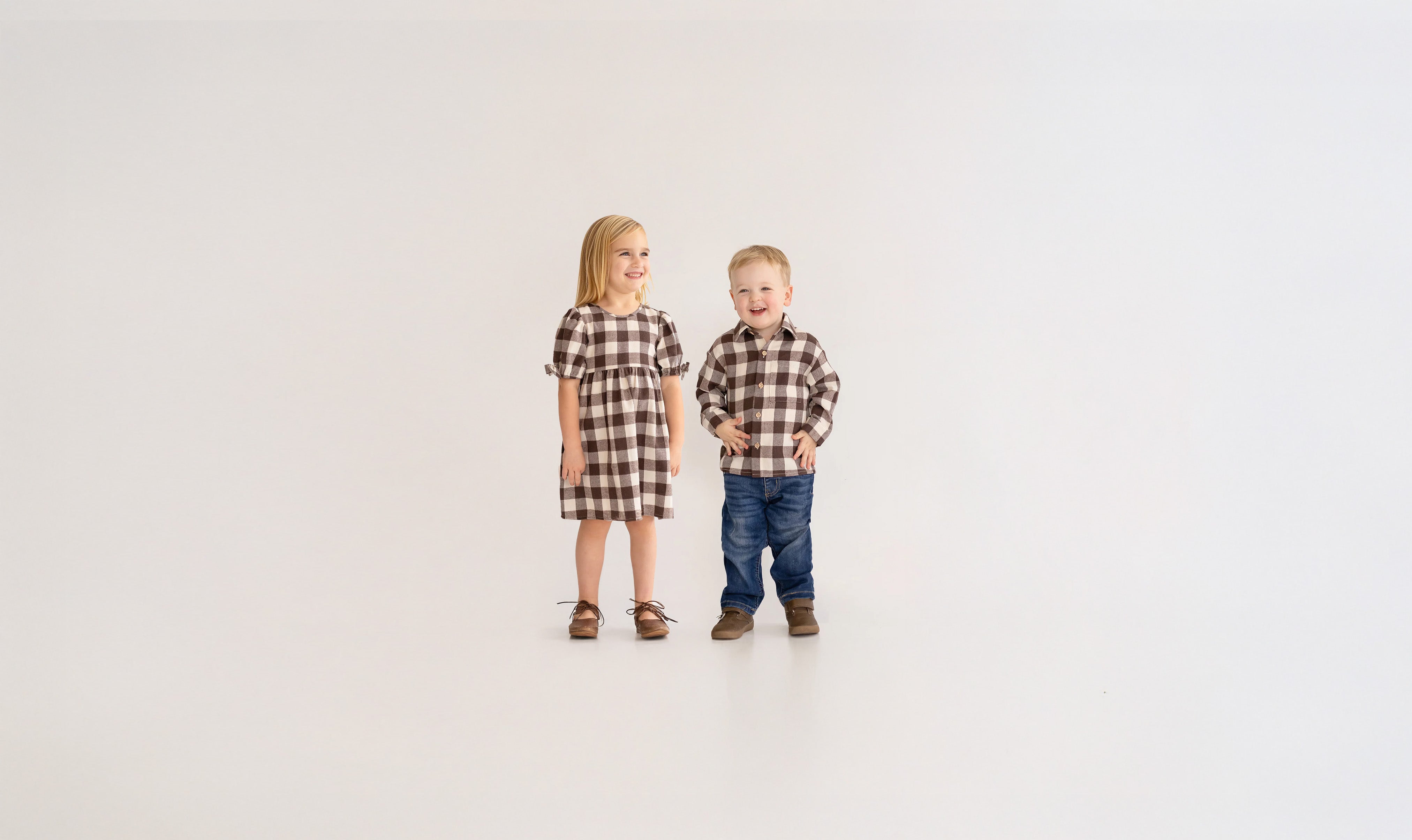 sachin and babi light blue dress Family Matching Holiday Clothes – Maisonette main image 1