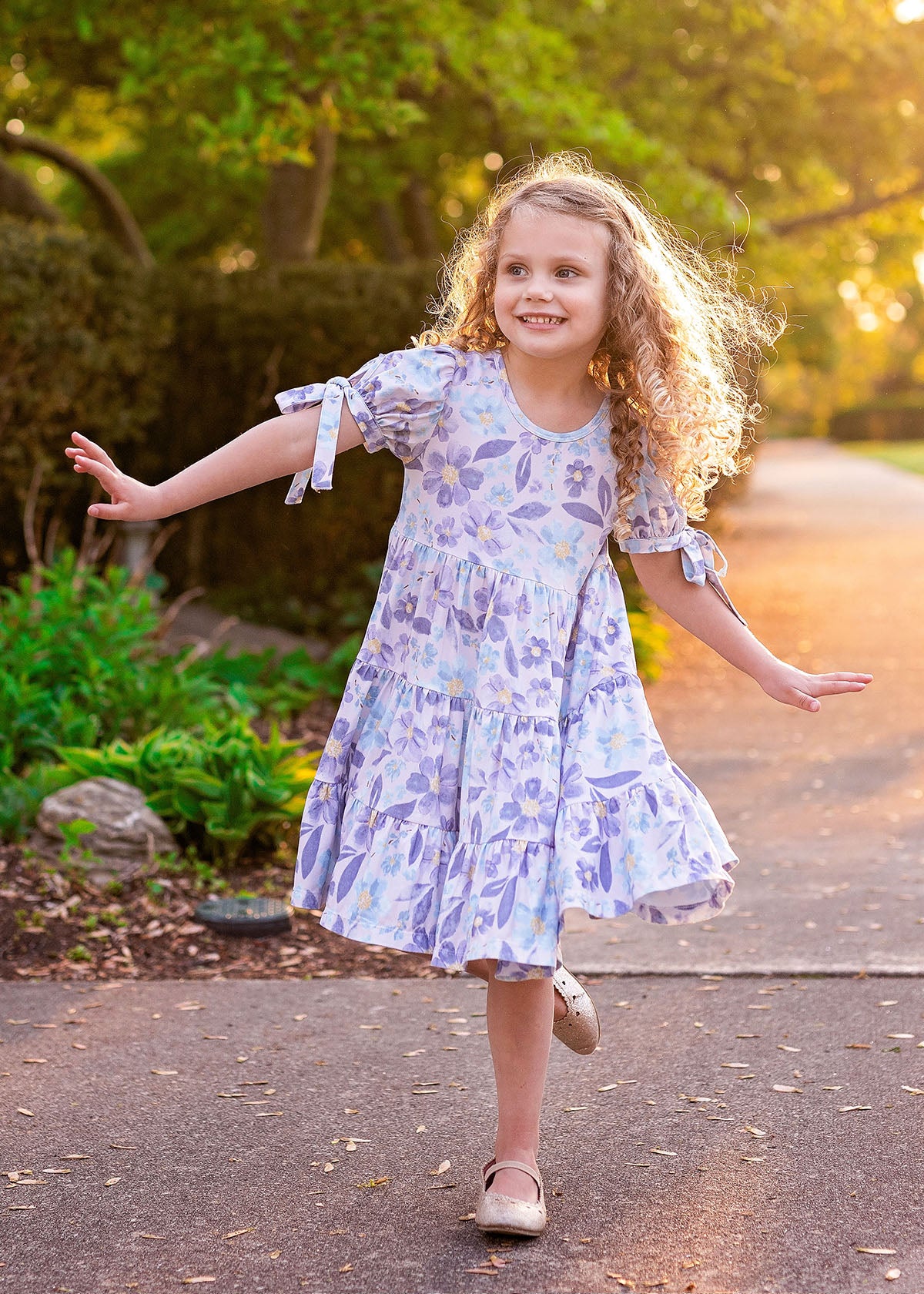 Flower Farm Purple Natural Dress Flower Farm Purple Natural Dress