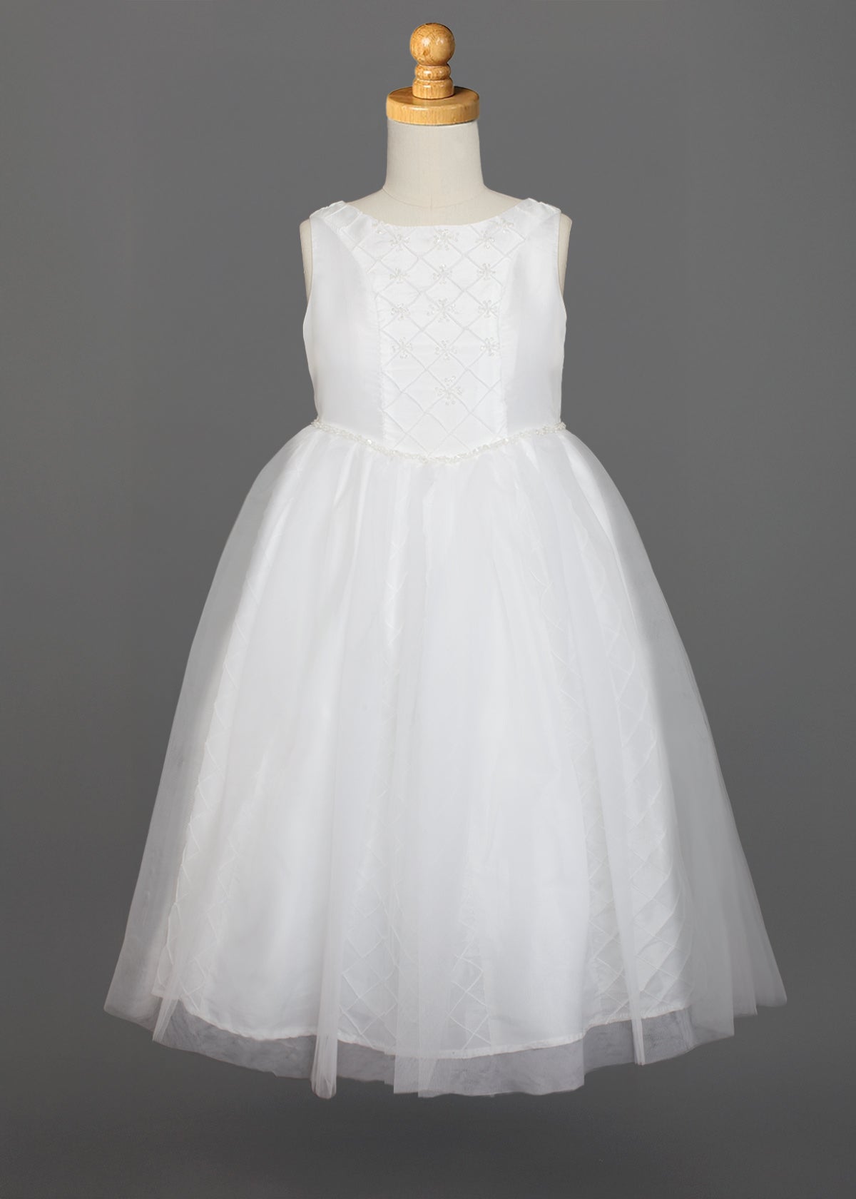 Beaded V-Waist Communion Dress Mabel + Honey Beaded V-Waist Communion Dress Mabel + Honey