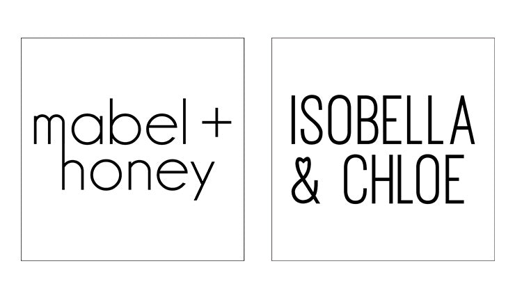 Mabel and Honey and Isobella and Chloe Brand Logos