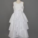 Taffeta Latice Bodice with Tiered Skirt Dress