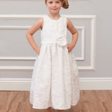 Sleeveless Cording Lace with Sequin Flower Detail