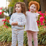 Sweet Magnolia Two Piece Set Long Sleeve Striped Top and Legging