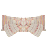 The Merry-Go-Round Headband by Mabel and Honey is a 100% cotton cream accessory with pastel pink, yellow, and lilac stripes plus a large decorative bow—an adorable hairpiece for babies.