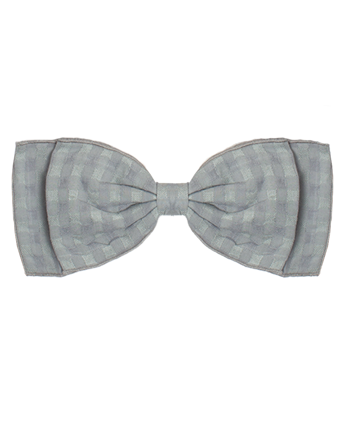 Checkmate Blue Headband by Mabel and Honey features a subtle checkered heather pattern, neatly tied and centered on a white background. Made from 100% cotton.