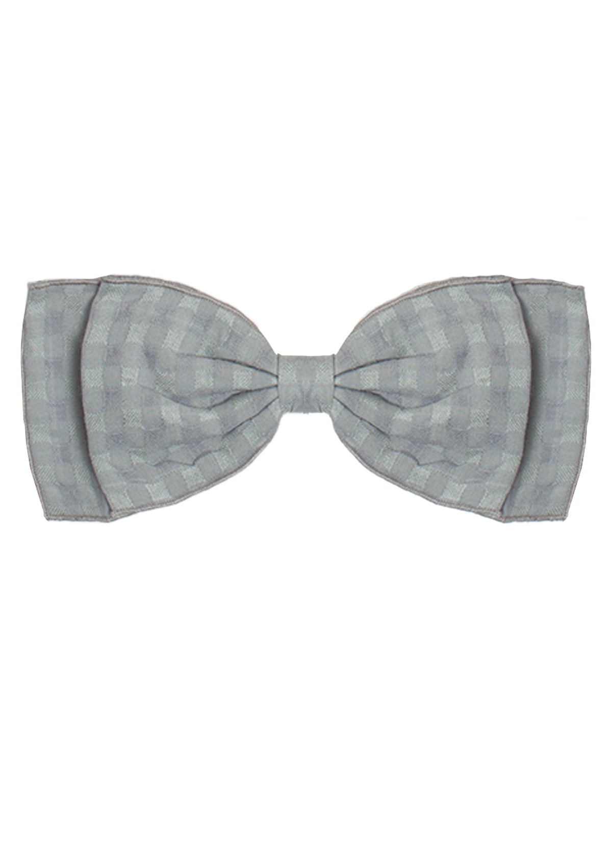 Checkmate Blue Headband by Mabel and Honey features a subtle checkered heather pattern, neatly tied and centered on a white background. Made from 100% cotton.