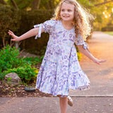 Flower Farm Purple Natural Dress