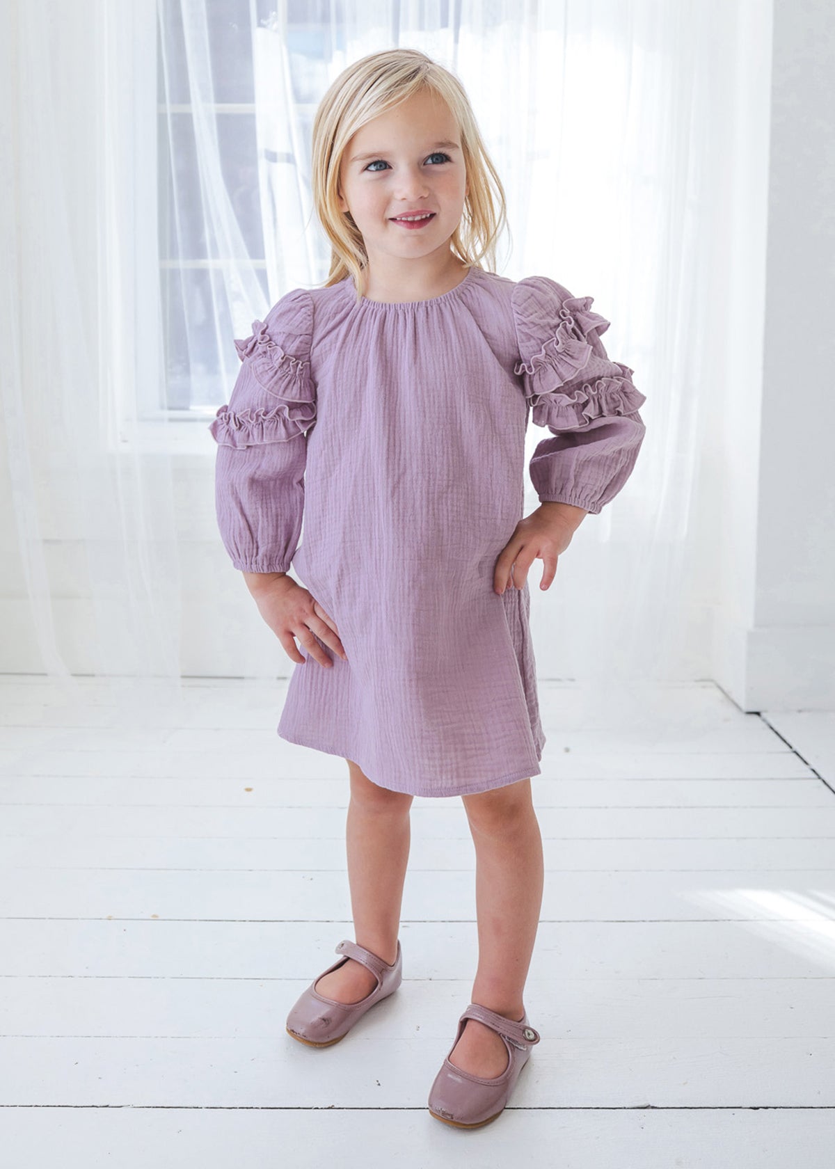 Lavender Dew Cotton Gauze Dress