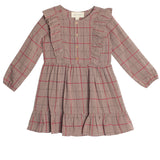 Hazel Button Brown Dress