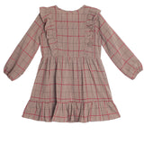 Hazel Button Brown Dress