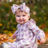 Periwinkle Plaid Romper