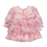 Berry Swirl Watercolor Print Dress