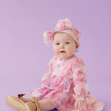 Berry Swirl Watercolor Print Dress