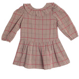 Hazel Brown Checkered Dress