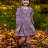 Hazel Brown Checkered Dress