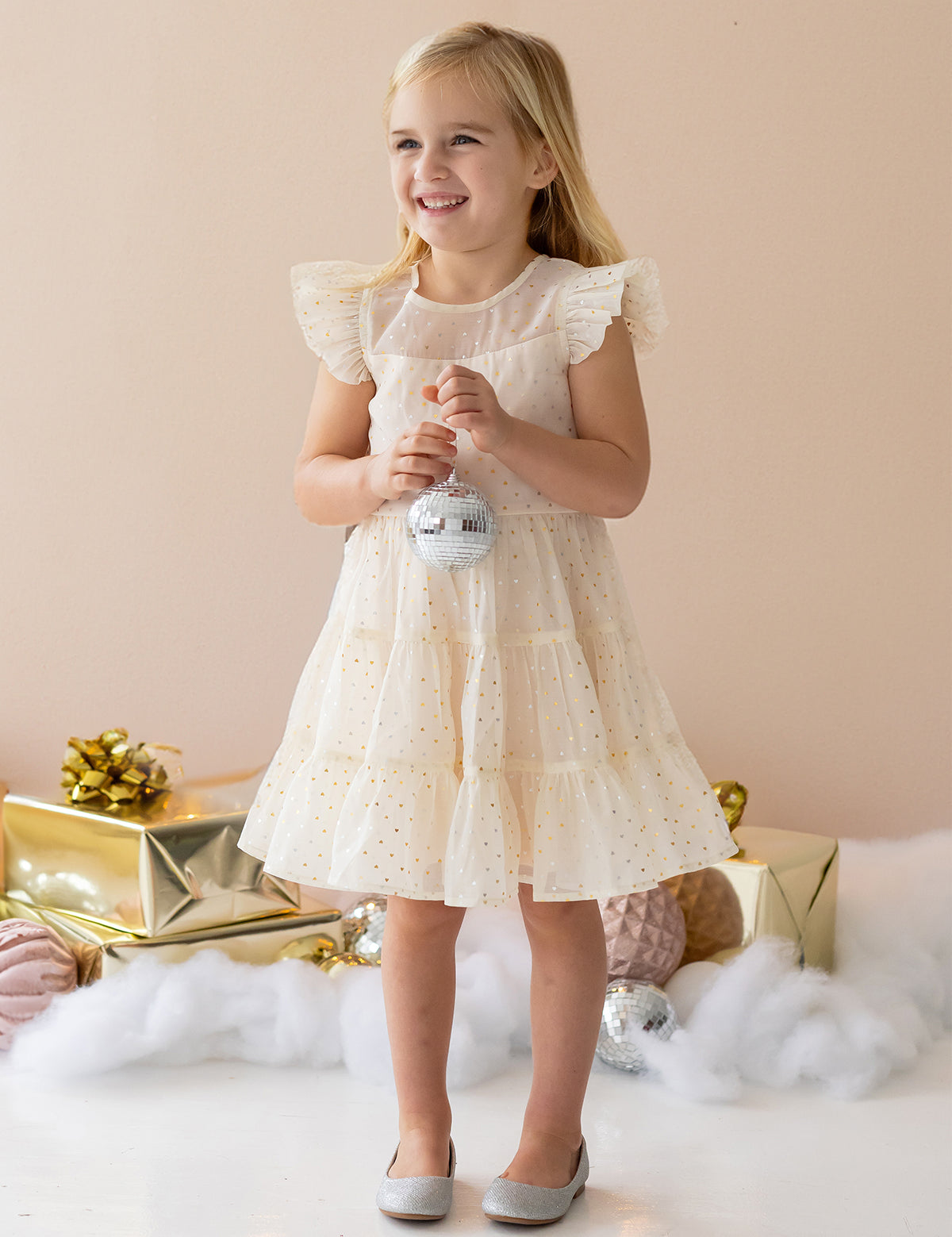 girls cream christmas dress White Toddler Christmas dress, Linen Christmas girls dress, girl dress for Xmas, Toddler Linen dress with embroidery, baby Christmas gift