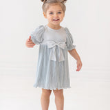 Wintermelon Pleated Bow Dress