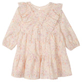 Cinnamon Spice Ruffle Neck Dress