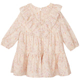 Cinnamon Spice Ruffle Neck Dress