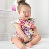Watercolor Baby Romper