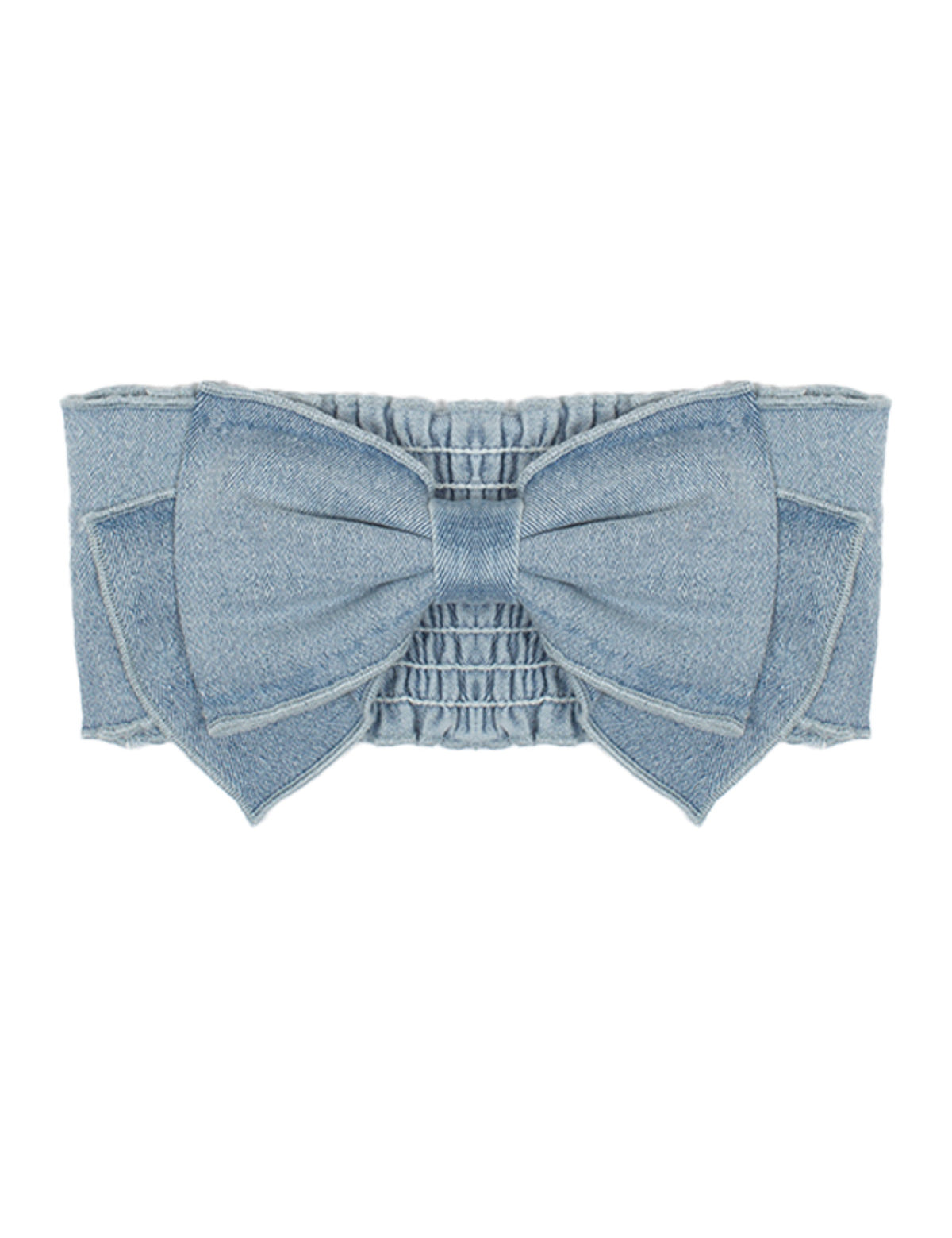 The Mabel and Honey Sunset Fields Hair Accessory with Bow features a large decorative bow and ruched elastic detail—perfect for adding flair to any look.