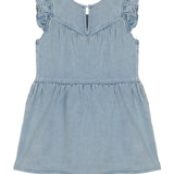 Sunset Fields Flutter Sleeve Dress