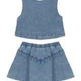 Zoey Denim Two Piece Dress Set