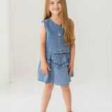 Zoey Denim Two Piece Dress Set