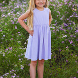 Malibu Drop Waist Purple Dress