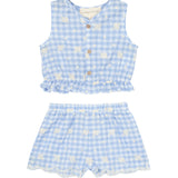 Barnyard Babe Blue Two Piece Short Set