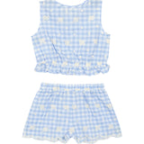 Barnyard Babe Blue Two Piece Short Set