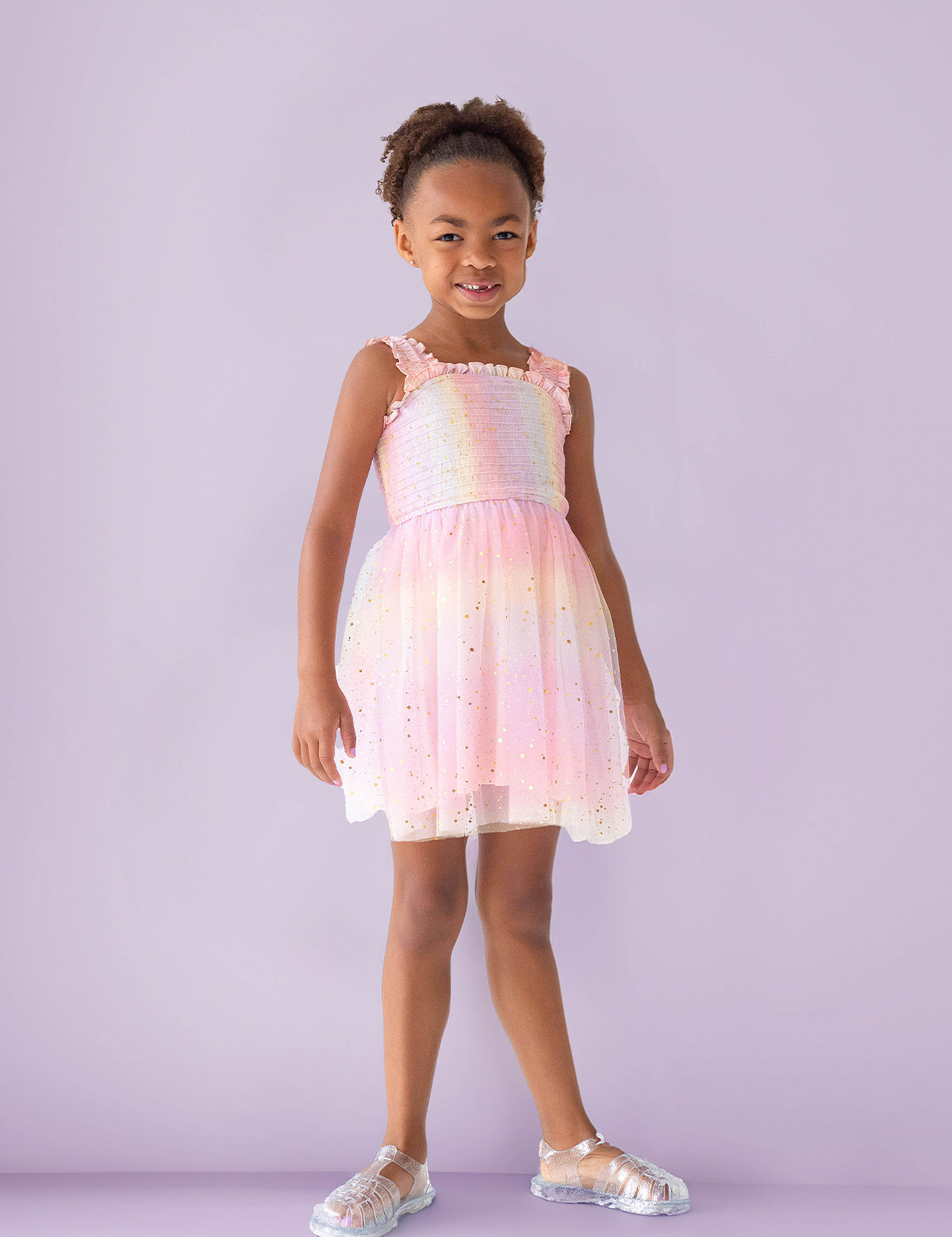 baby girl tulle dress Sparkle Strawberry 6-9 months / Pink Please keep in mind that the size of the garment may not be equivalent to the age of your child Girls Tulle Dresss - Mabel