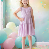 Periwinkle Purple Layered Dress