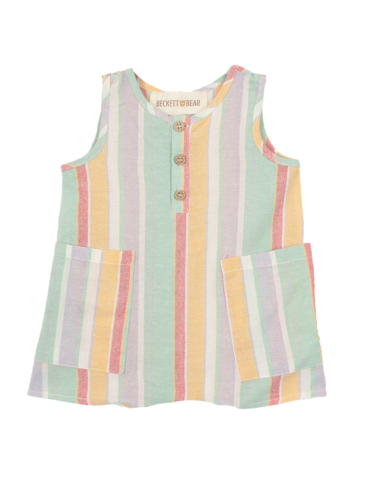 Malibu Baby Button Romper