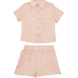 Cranberry Crush Two Piece Shorts Set