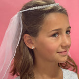 Beaded Veil w/ Tulle