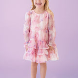 Berry Swirl Watercolor Dress