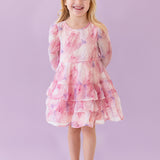 Berry Swirl Watercolor Dress