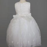 Embroidered Organza Overlay and Beaded Belt Detail