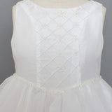 Beaded V-Waist Communion Dress