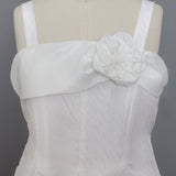 A-Line Communion Dress with Textured Taffeta