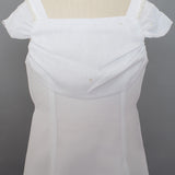 Chiffon Communion Dress w/ Beaded Shoulder Detail