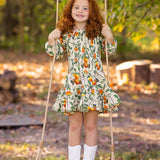 Clementine Smocked Long Sleeve Dress