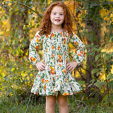 Clementine Smocked Long Sleeve Dress