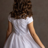 Satin Beaded Lace Bodice Dress