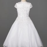 Embroidered Bodice and Flower Beaded Waist Dress