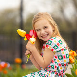 Flower Pops Cap Sleeve Two Piece Set