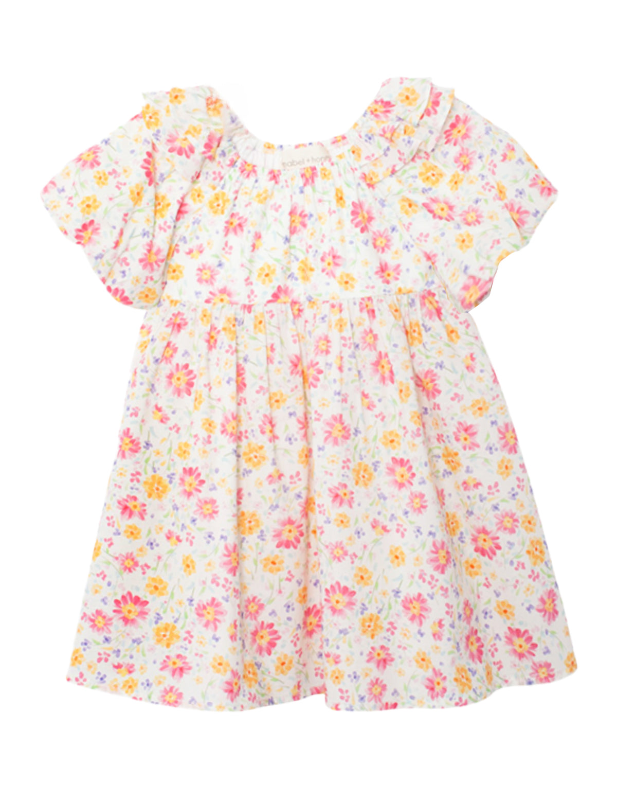 Petal Party Short Bubble Sleeve Dress