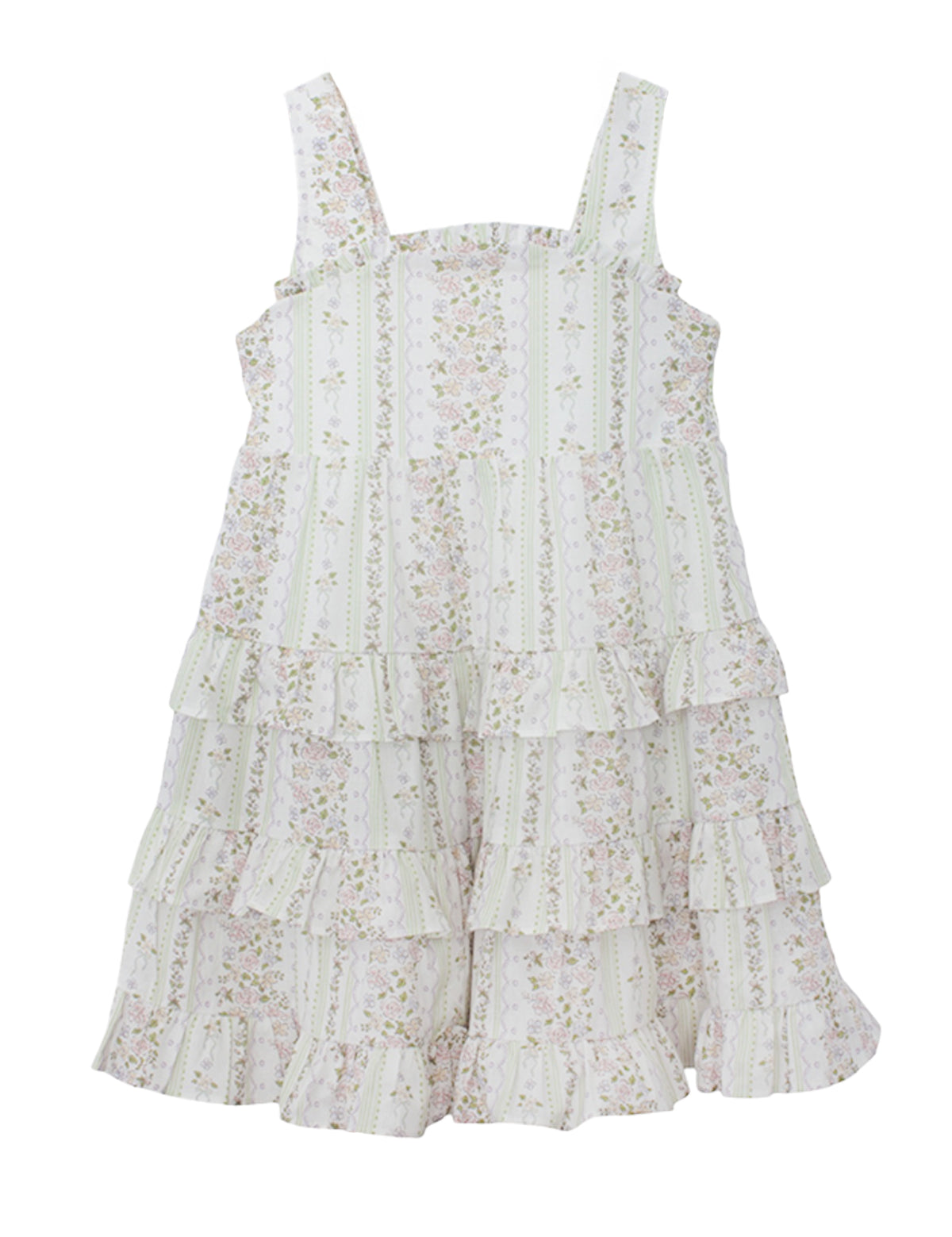 Graceful Garden Sleeveless Floral Dress