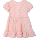 Lacy Bowkisses Puff Sleeve Dress
